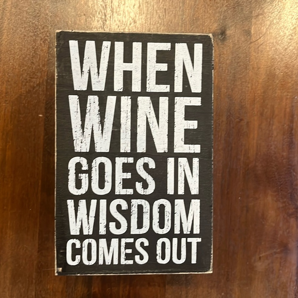 THIS MAY BE THE WINE TALKING… CORK HOLDER